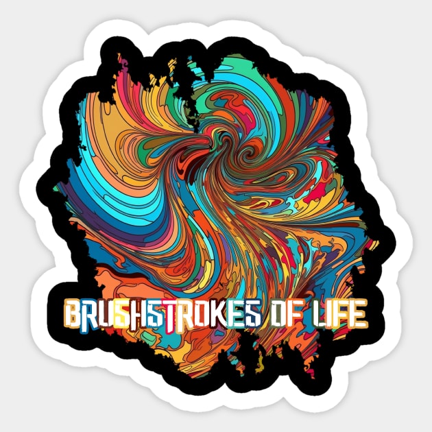 Brushstrokes of Life Sticker by Pixy Official